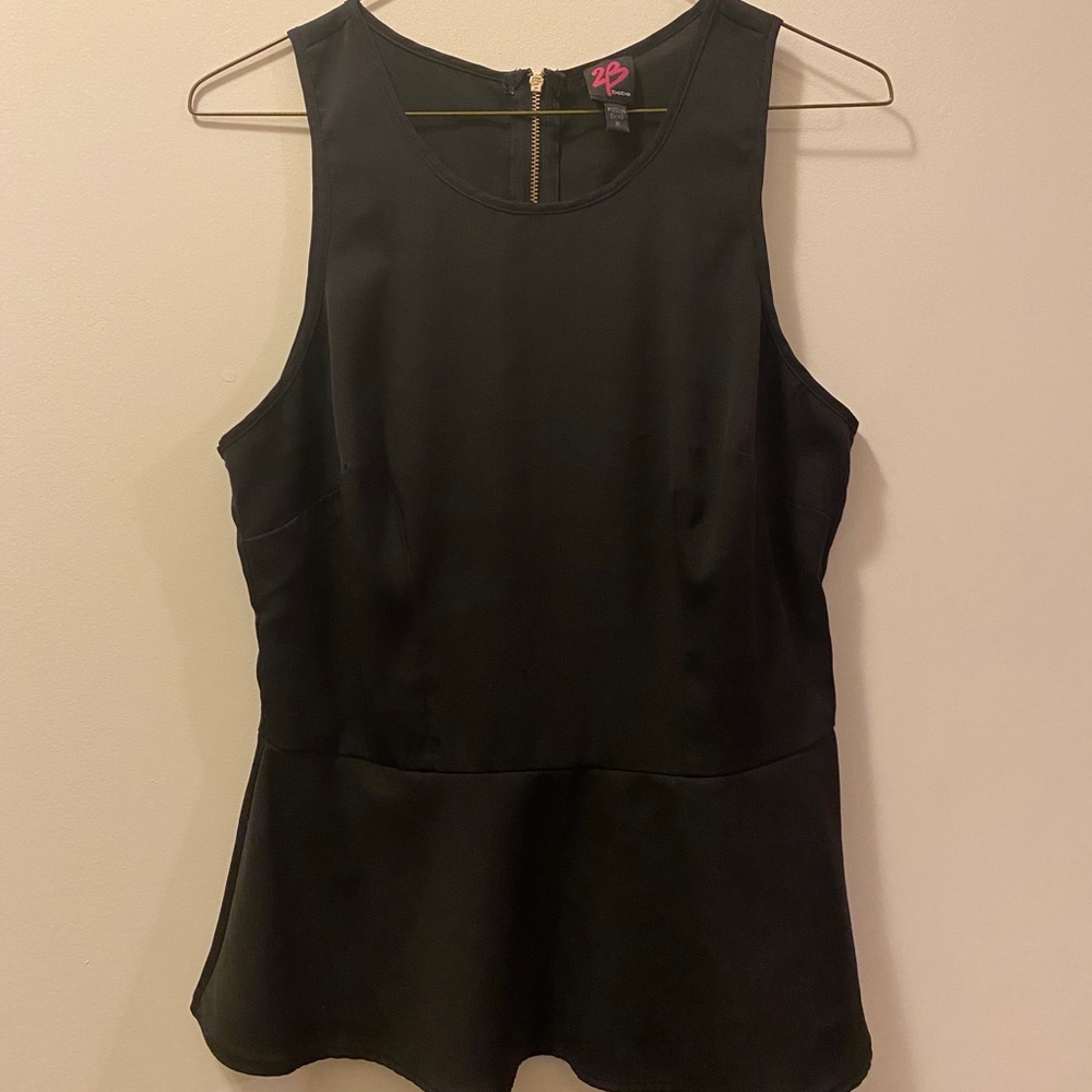 bebe peplum top
